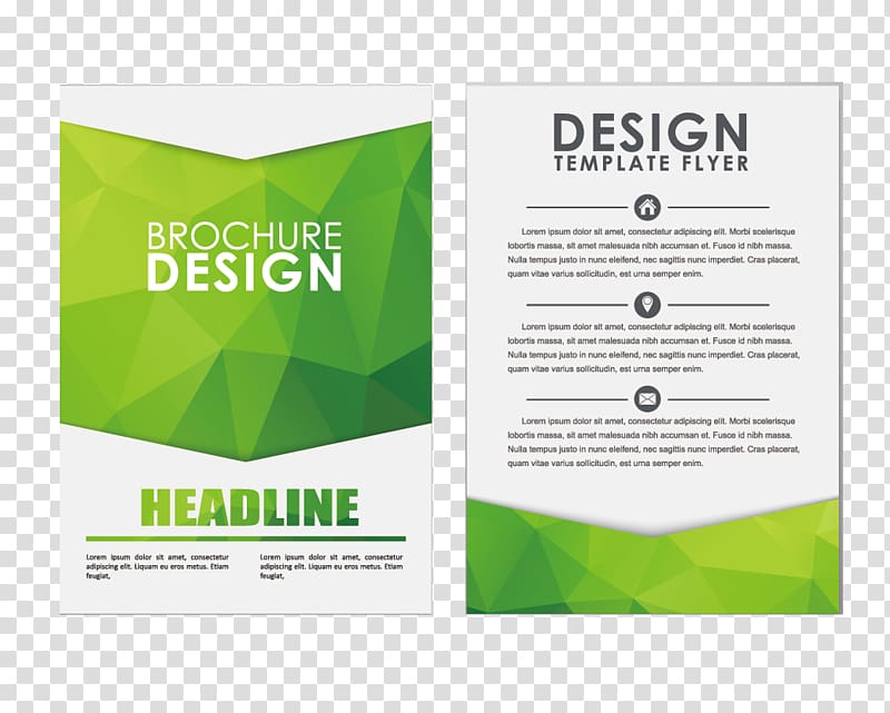 classic single-page brochure design transparent background PNG clipart