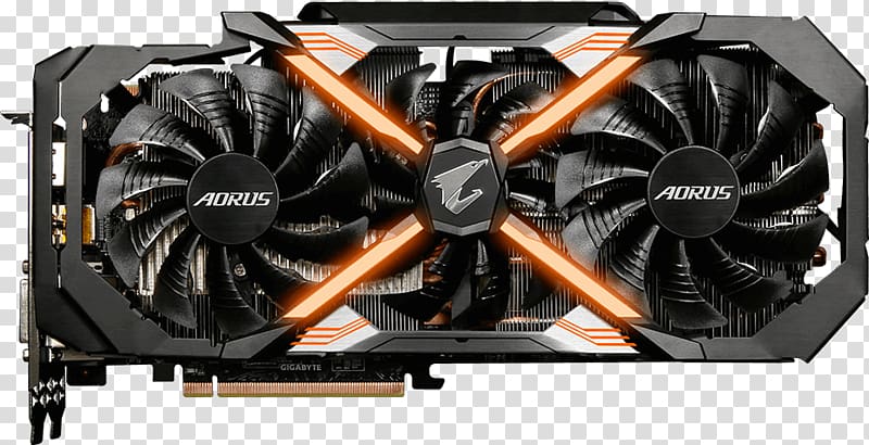 Graphics Cards & Video Adapters NVIDIA AORUS GeForce GTX 1080 Ti Xtreme Edition 11G 英伟达精视GTX 1080 NVIDIA AORUS GeForce GTX 1080 Ti 11G, others transparent background PNG clipart