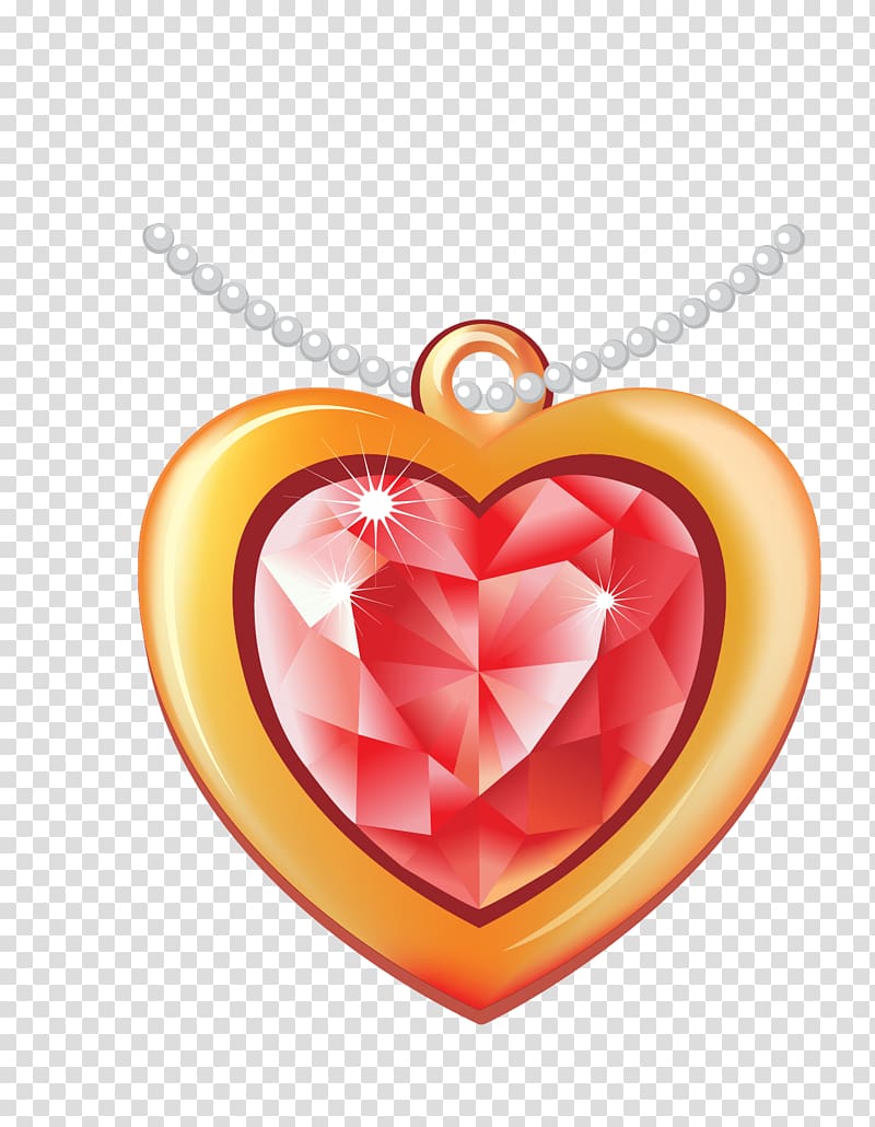 Necklace Heart Icon, Diamond necklace transparent background PNG clipart