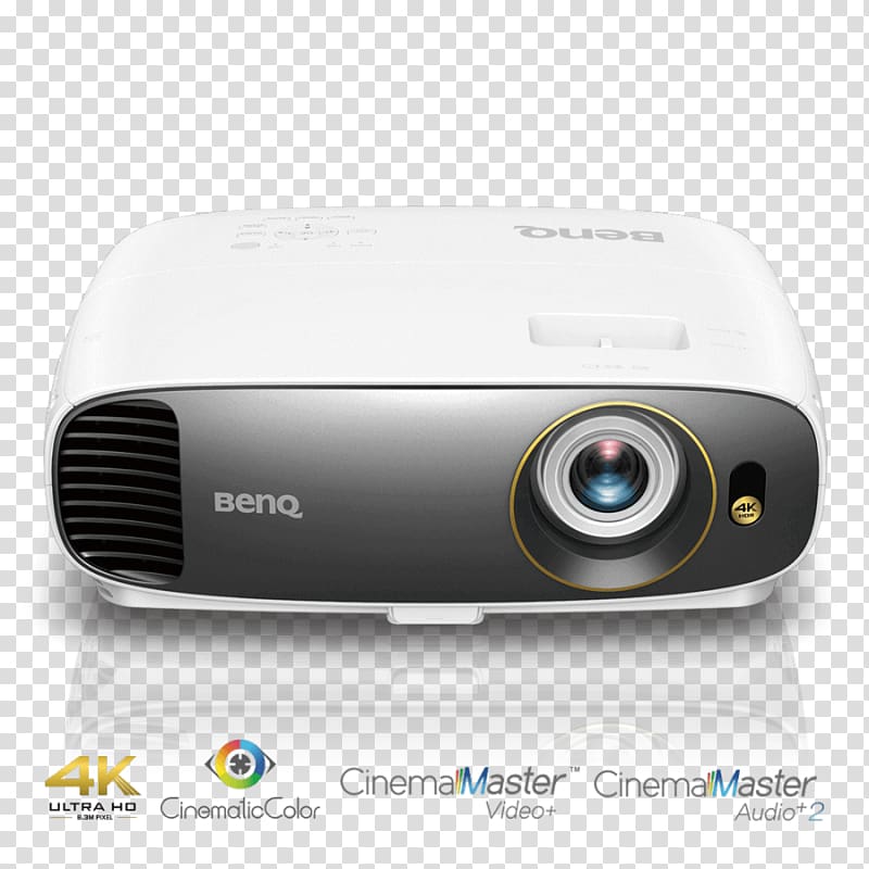 Digital Light Processing Multimedia Projectors 4K resolution BenQ HT2550 4K UHD HDR Home Theater Projector 8.3 Million Pixels 2200, Projector transparent background PNG clipart