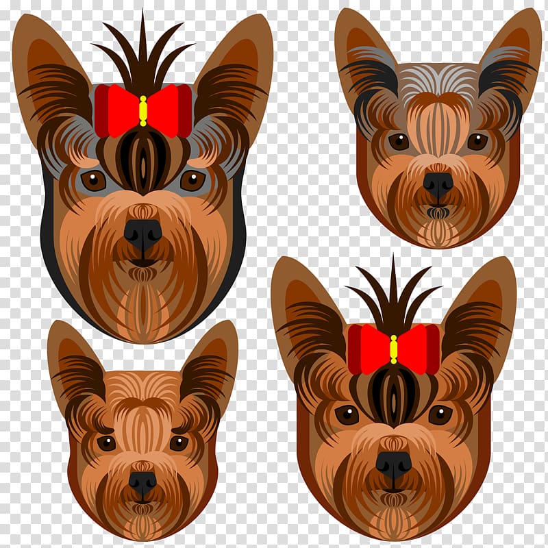 Yorkshire Terrier Australian Terrier Purebred dog, Larry Snow Dogs transparent background PNG clipart