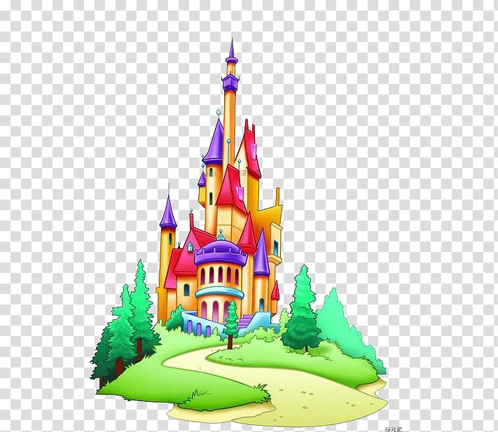 Sleeping Beauty Castle Hong Kong Disneyland The Walt Disney Company, Cartoon Castle transparent background PNG clipart