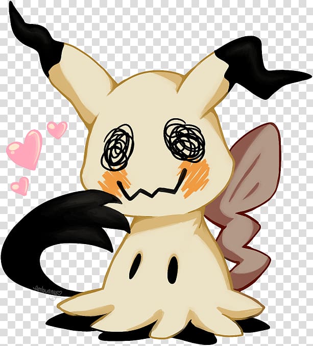 Mimikyu Pikachu Love Fan art Drawing, pikachu transparent background PNG clipart