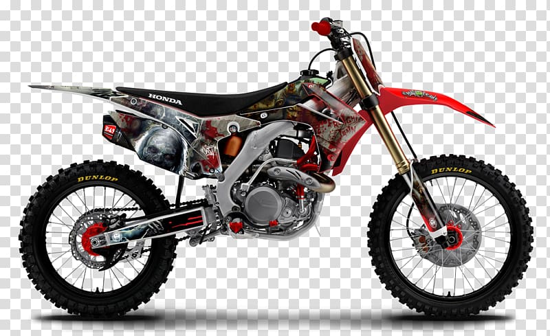 Honda CRF450R Honda CRF250L Honda CRF series Motorcycle, saw custom graphics transparent background PNG clipart