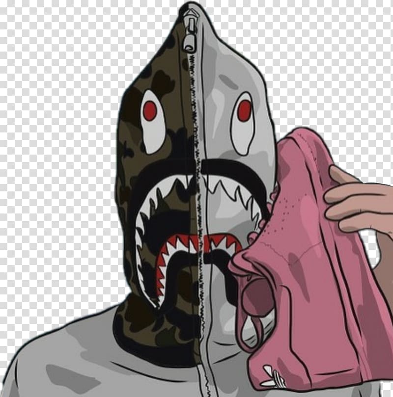 person holding unpaired pink adidas low-top sneaker while wearing grey A Bathing Ape zip-up hoodie, A Bathing Ape Supreme Shoe OMG, others transparent background PNG clipart