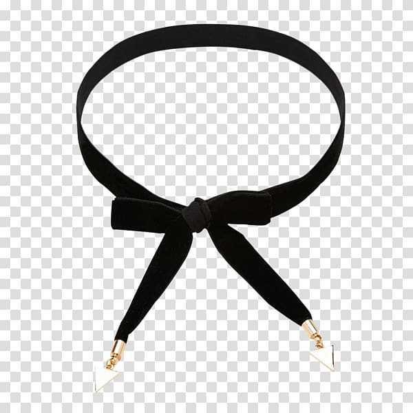 Necklace Choker Bow tie Velvet Punk fashion, necklace transparent background PNG clipart
