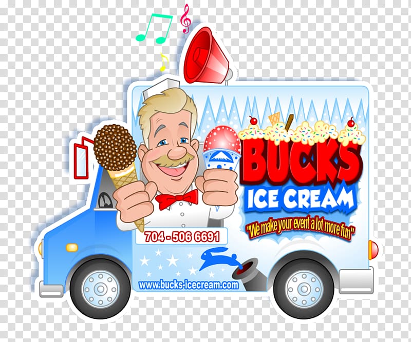 Bucks Ice Cream Car Van Vehicle, ice cream truck transparent background PNG clipart