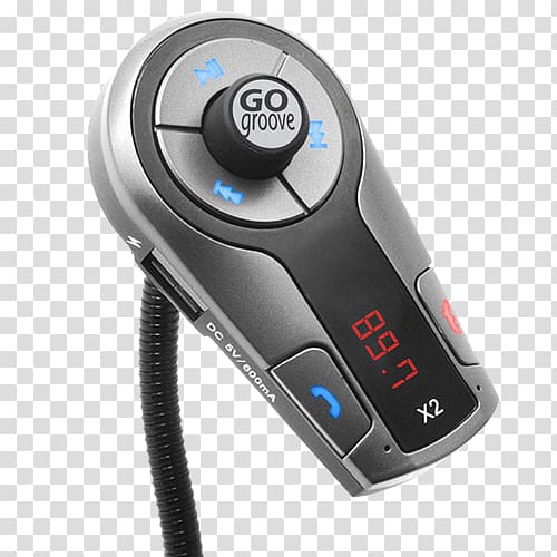 FM transmitter Battery charger FM broadcasting Handsfree, bluetooth transparent background PNG clipart