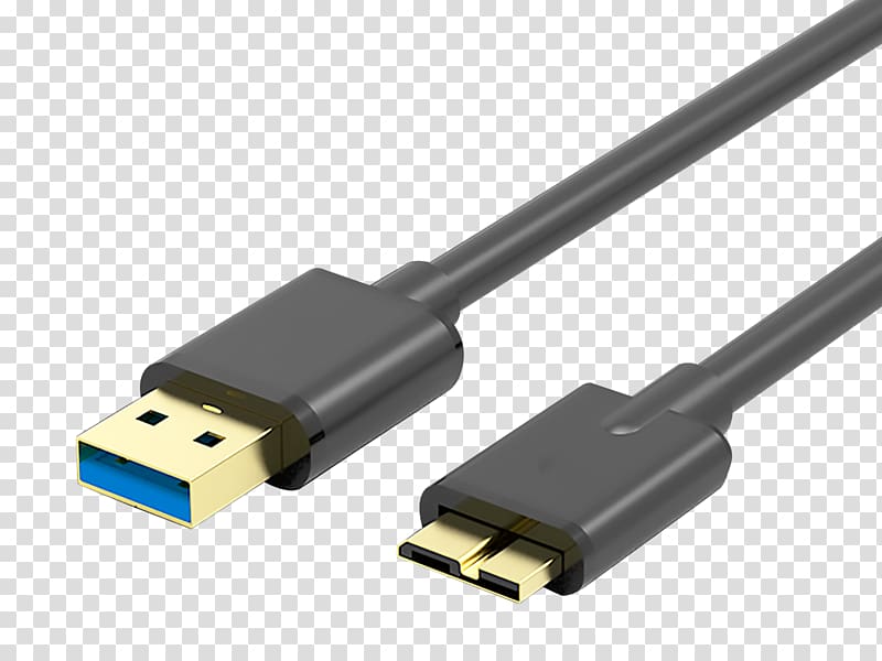 Micro-USB USB 3.0 USB-C Electrical cable, micro usb cable transparent background PNG clipart