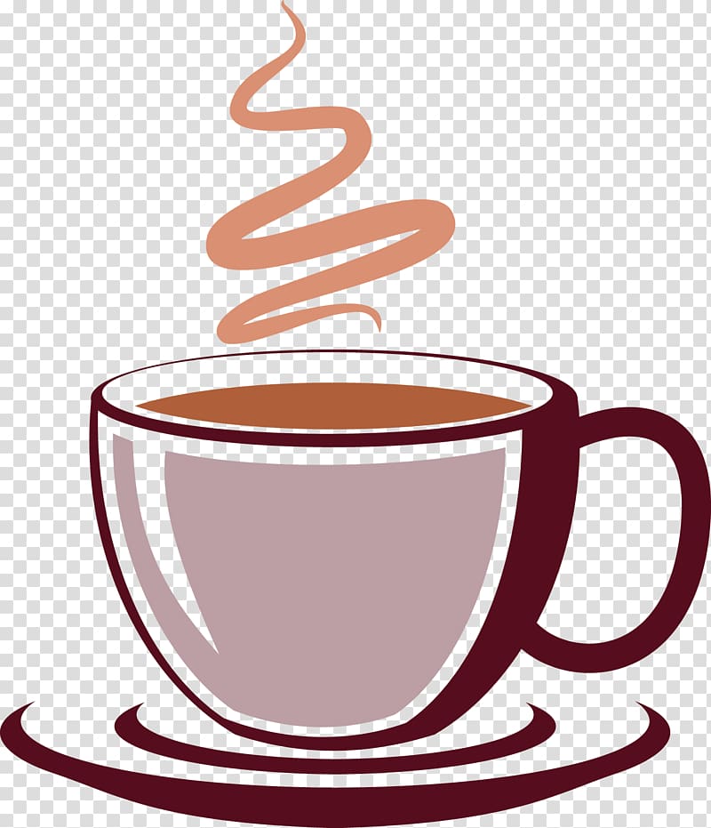 mug with coffee illustration, Coffee cup Drink, Coffee aroma transparent background PNG clipart