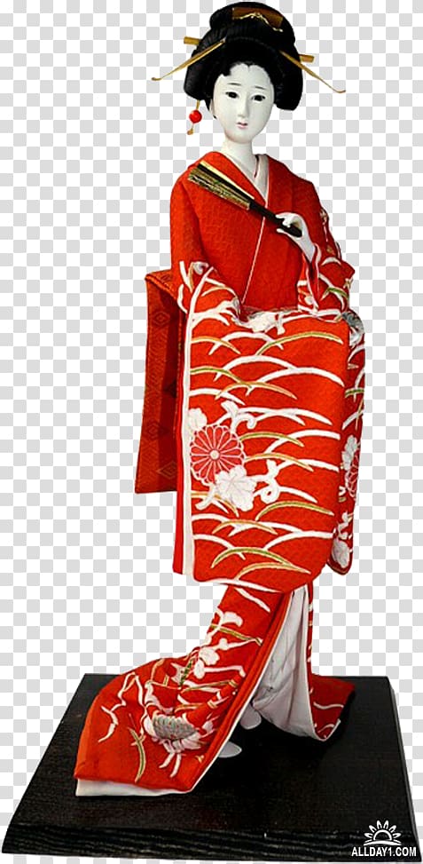 Japanese people Doll Kimono Antique, japan transparent background PNG clipart