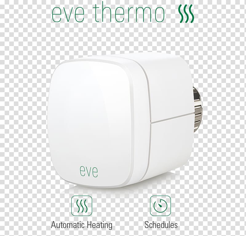 Elgato Eve Thermo Thermostatic Radiator Valve EyeTV, New Eve's transparent background PNG clipart