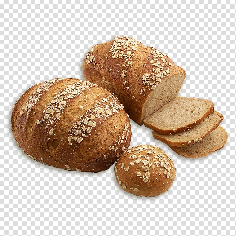 Graham bread Rye bread Pumpernickel Brown bread, oat transparent background PNG clipart
