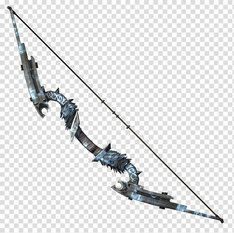 The Elder Scrolls V: Skyrim – Dragonborn Bow and arrow Weapon Wiki Video game, weapon transparent background PNG clipart