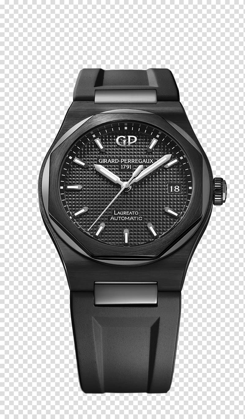 Girard-Perregaux Watch Baselworld Ceramic Tourbillon, watch transparent background PNG clipart