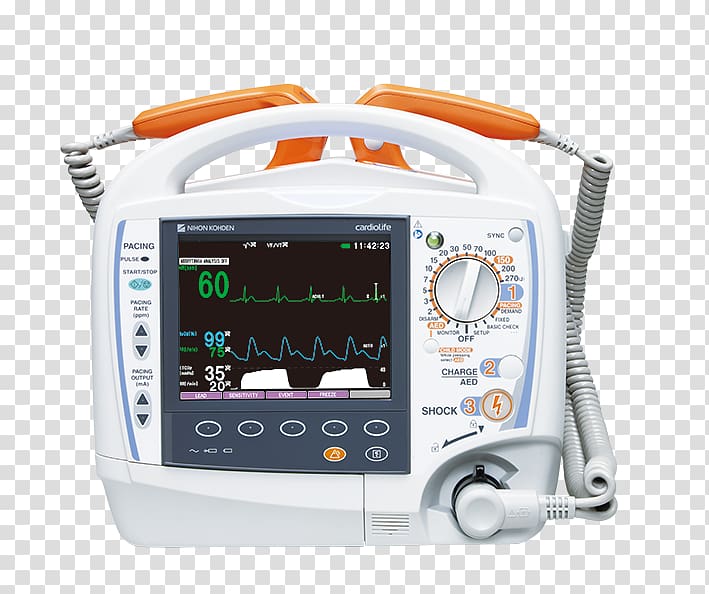 Medical Equipment Defibrillator Medicine Electrocardiography Medical device, Evoked Potential transparent background PNG clipart