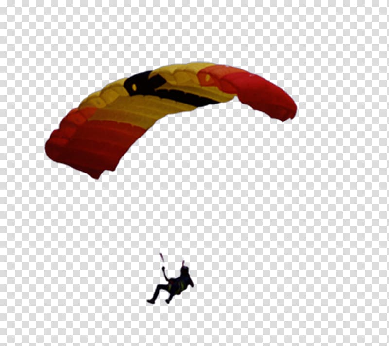 yellow and red parachute, Parachuting Parachute , parachute transparent background PNG clipart