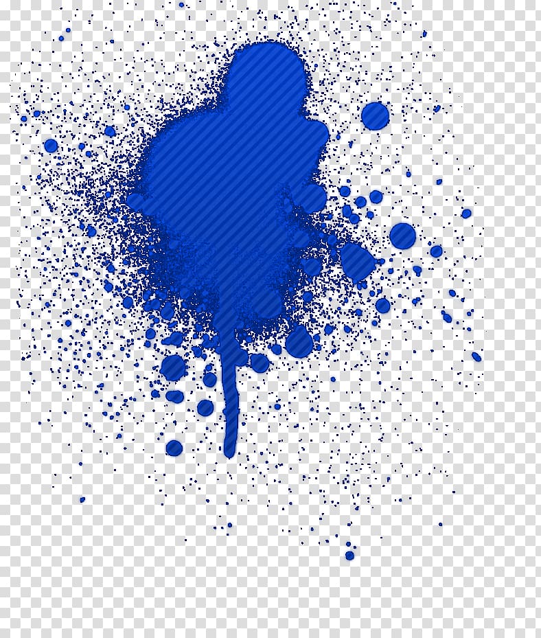 Blue Texture Painting, color ink splash transparent background PNG clipart