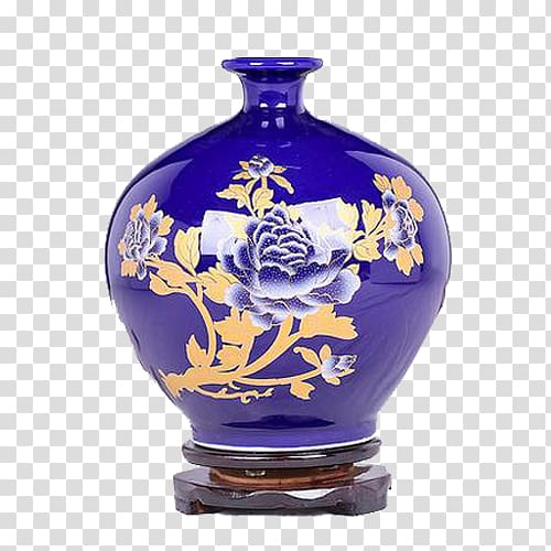 Pomegranate Chinoiserie Icon, Blue Pomegranate transparent background PNG clipart
