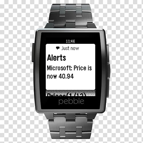 Pebble Time LG G Watch Pebble STEEL Smartwatch, watch transparent background PNG clipart