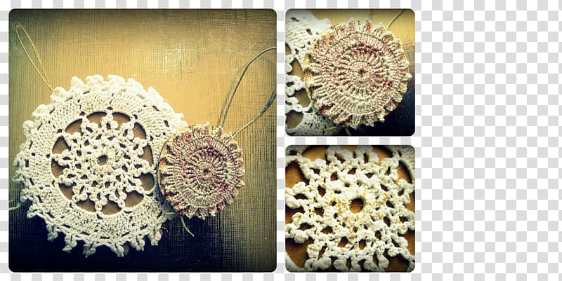 Doily Crochet Organism Pattern, spighe di grano transparent background PNG clipart