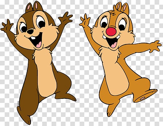 Chip and Dale transparent background PNG clipart