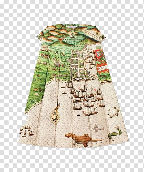 Robe Clothing Paper Map Dress, Simple ancient landscape dress transparent background PNG clipart