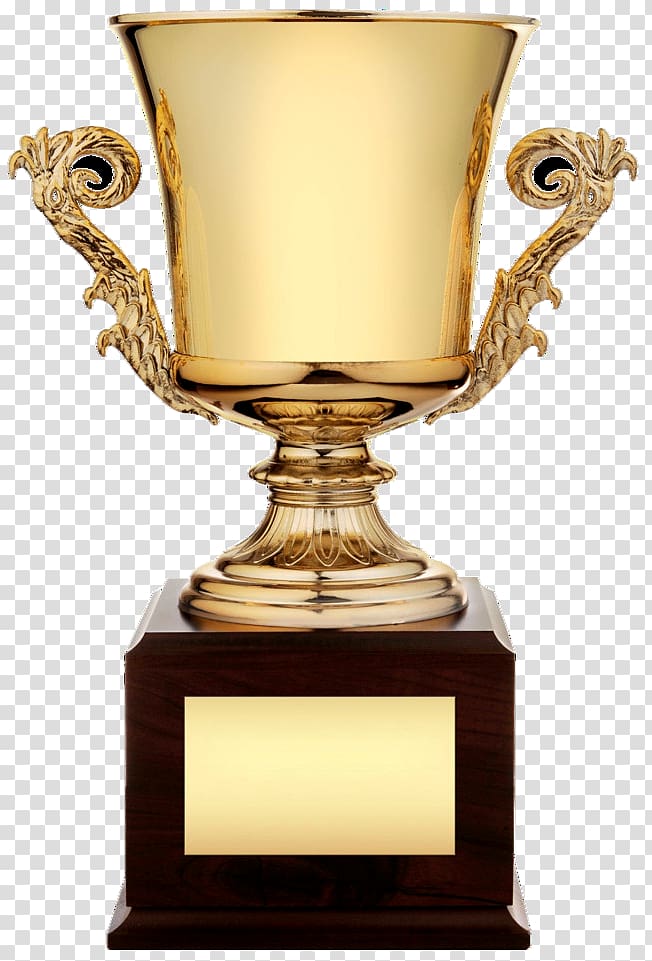 gold-colored trophy, Trophy Cup Award , Honor trophy transparent background PNG clipart
