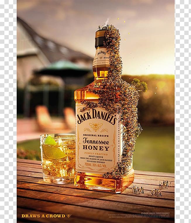 Jack Daniel\'s Distilled beverage Whiskey Tennessee Cocktail, cocktail transparent background PNG clipart