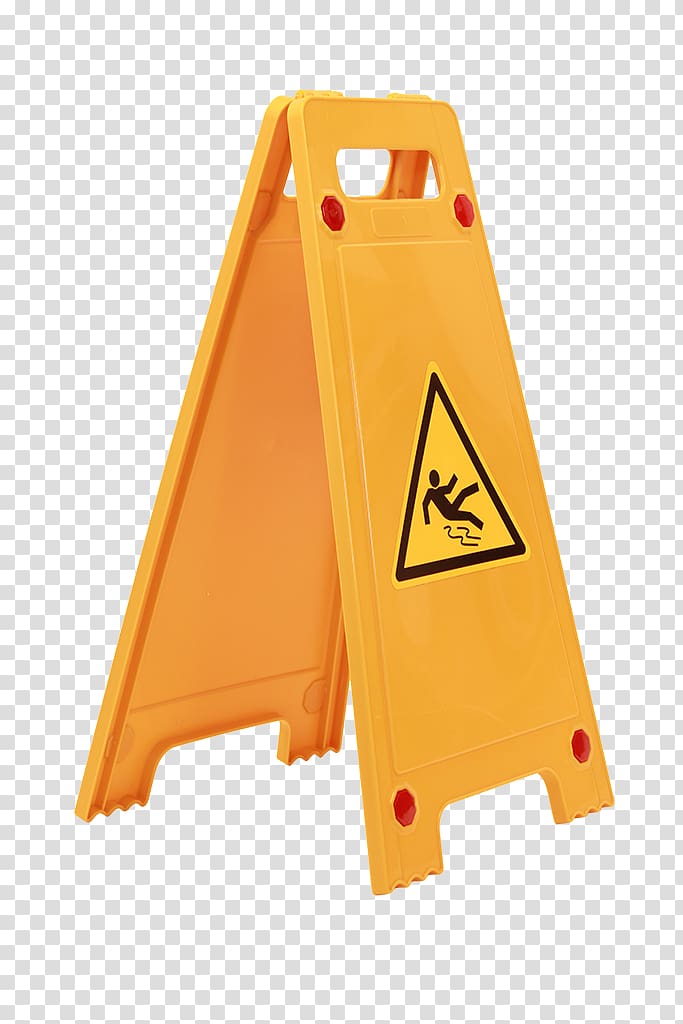 Warning sign Polyethylene Adhesive tape Label, caution wet floor transparent background PNG clipart