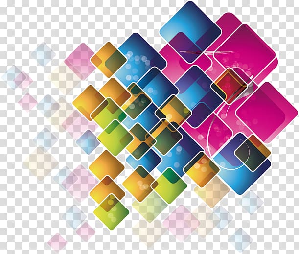 assorted-color squares , Euclidean Adobe Illustrator, Symphony box background material transparent background PNG clipart