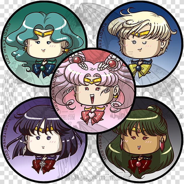 Chibiusa Sailor Mars Sailor Moon Sailor Jupiter Sailor Mercury, button icons stickers affixed sticker label will transparent background PNG clipart