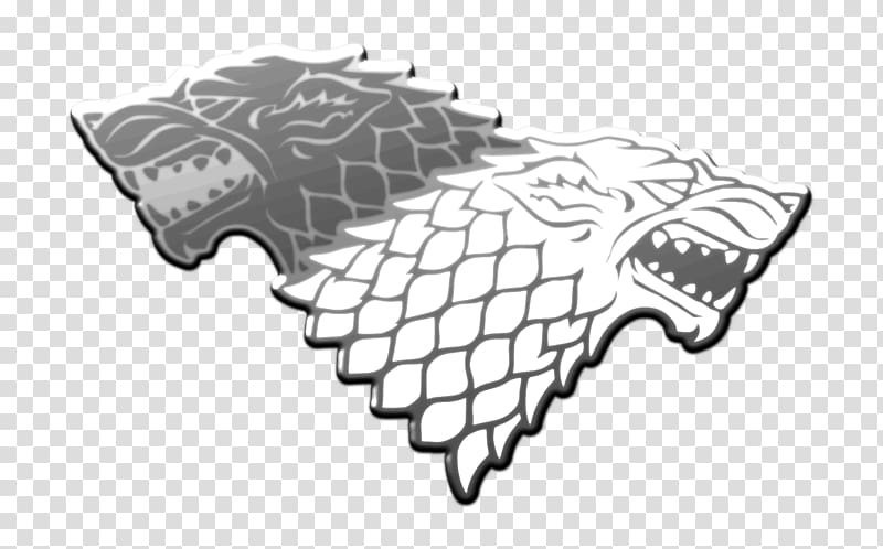 House Stark Sansa Stark Jon Snow World of A Song of Ice and Fire Winter Is Coming, Badges transparent background PNG clipart