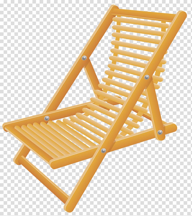 brown chair illustration, Banana Beach Chair Strandkorb, Wooden Beach Chair transparent background PNG clipart