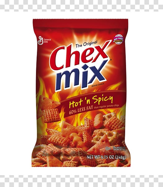 Breakfast cereal Pretzel Chex Mix Snack mix, HOT SPICY transparent background PNG clipart
