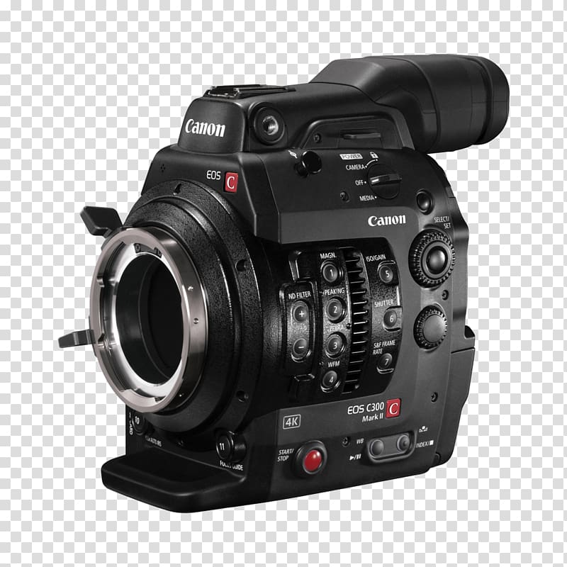 Canon EOS C300 Mark II Canon EF lens mount Canon Cinema EOS, Camera transparent background PNG clipart