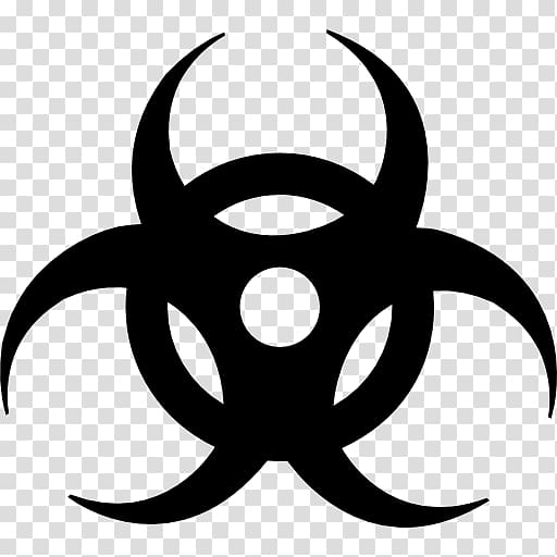 Hazard symbol Biological hazard Dangerous goods, symbol transparent background PNG clipart