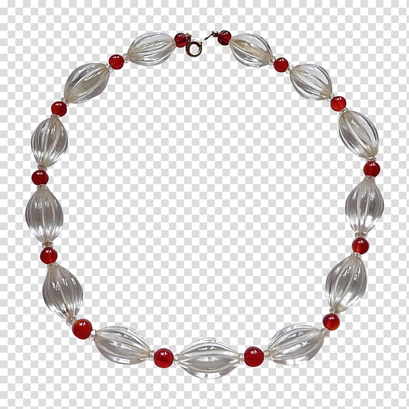 Bracelet Bead Necklace Gemstone Carnelian, necklace transparent background PNG clipart