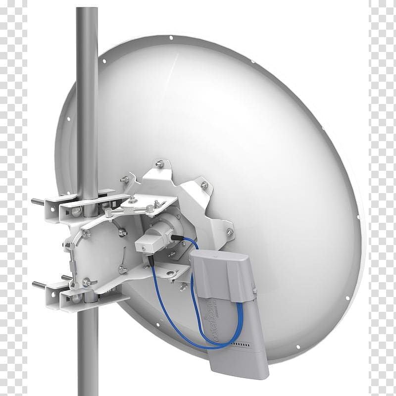 Parabolic antenna MikroTik mANT 30dBi 5Ghz Parabolic Dish antenna with MTAD-5G-30D3 Aerials MikroTik RouterBOARD, others transparent background PNG clipart