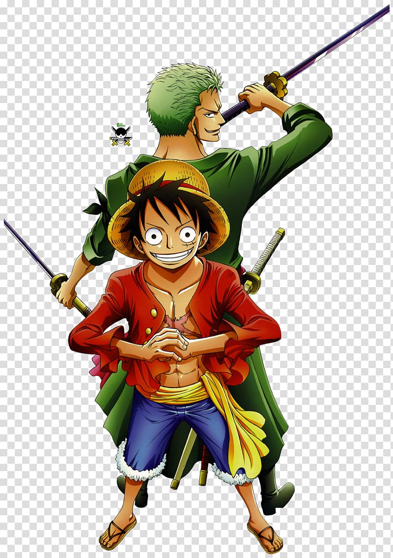 One Piece Monkey D. Luffy and Roronoa Zoro illustration, Monkey D. Luffy  Roronoa Zoro Vinsmoke Sanji Nami Usopp, LUFFY transparent background PNG  clipart