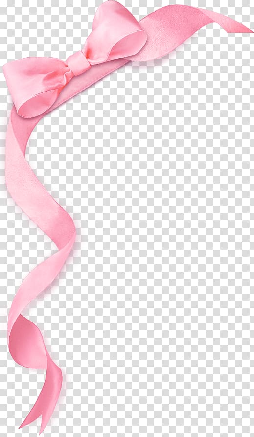 pink bow transparent background PNG clipart