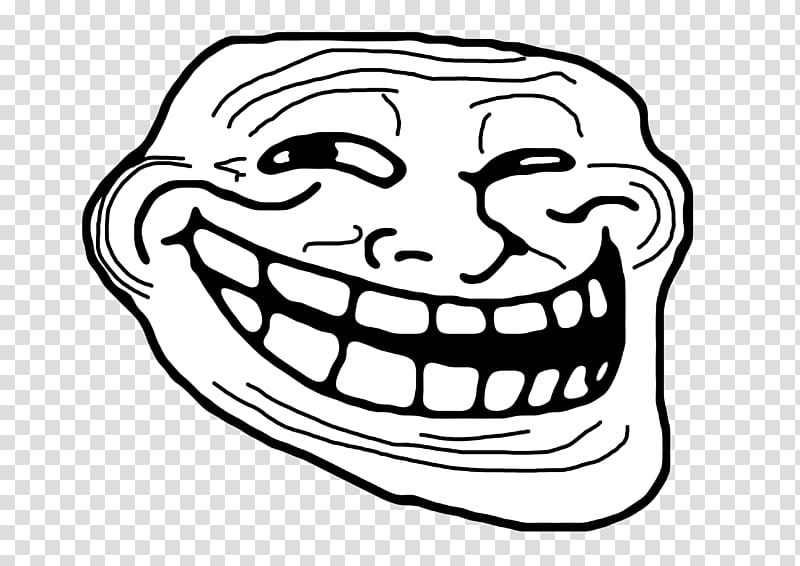 smiling meme illustration, Internet meme Internet troll Rage comic Trollface,  troll transparent background PNG clipart
