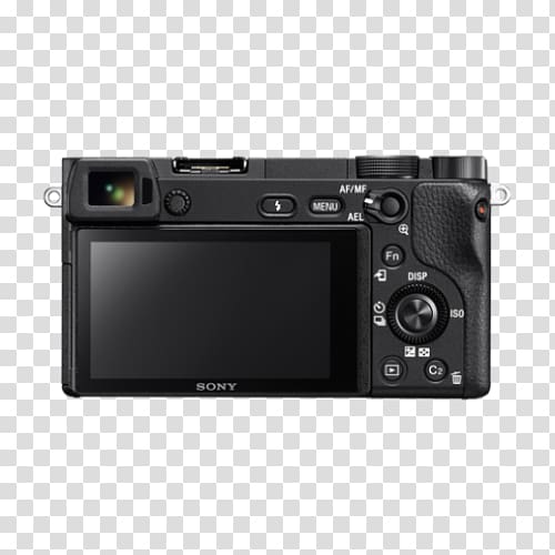 Sony Alpha 6300 Sony α6000 Mirrorless interchangeable-lens camera Kit lens, Camera transparent background PNG clipart