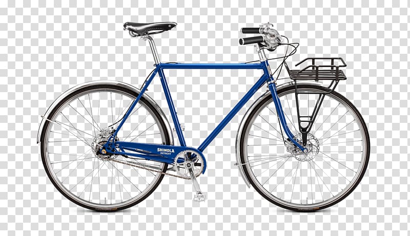 Detroit City bicycle Shinola Single-speed bicycle, Bicycle transparent background PNG clipart