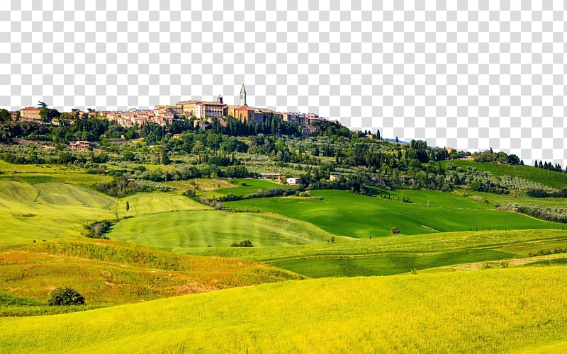 Pienza High-definition television 4K resolution 1080p , Italy Tuscany prairie eleven transparent background PNG clipart