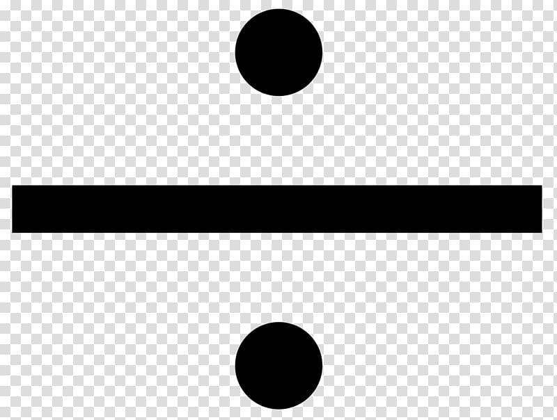 Obelus Division Mathematics Sign , divide transparent background PNG clipart