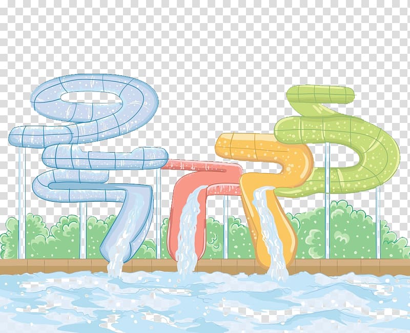 Swimming pool Free content , Textured color waterpark element transparent background PNG clipart