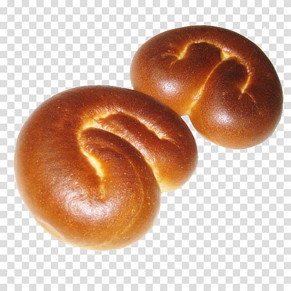 White bread Bun Small bread Sweet roll, bread transparent background PNG clipart