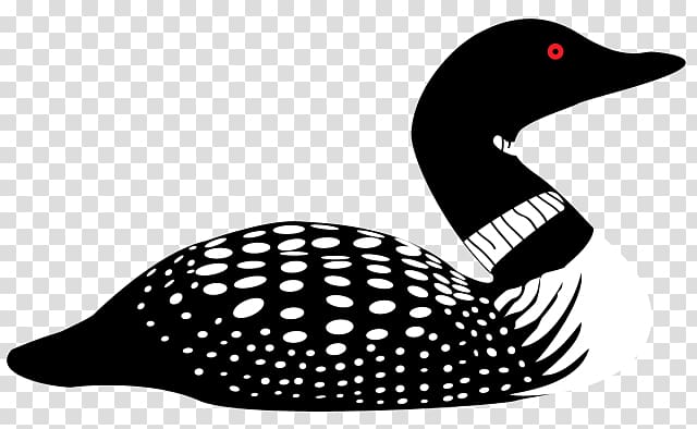 Common loon Drawing Silhouette , Silhouette transparent background PNG clipart