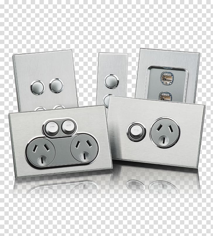Clipsal Push-button Electrical Switches Dimmer AC power plugs and sockets, others transparent background PNG clipart